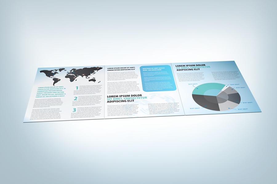 Professional Tri-fold Brochure Mockup V1