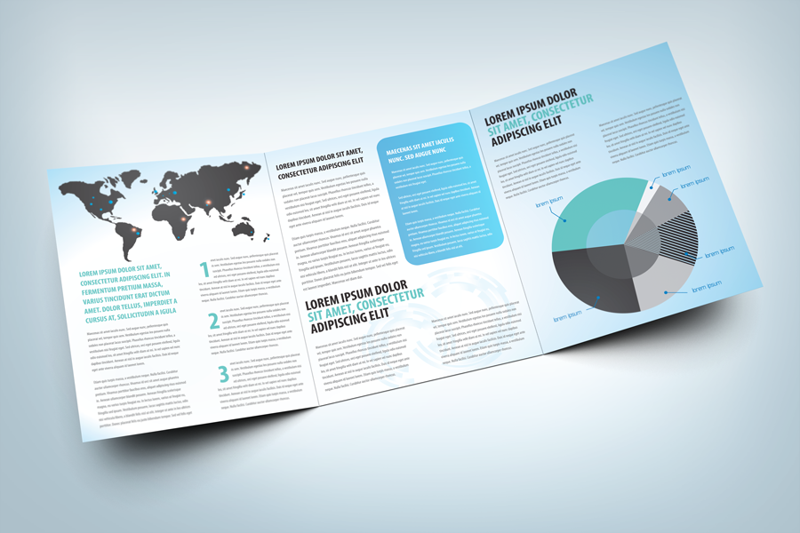 Professional Tri-fold Brochure Mockup V1