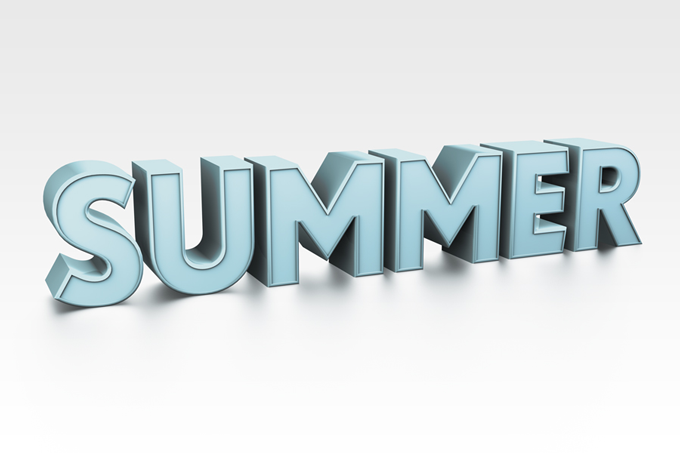 3D Render of a Summer Word