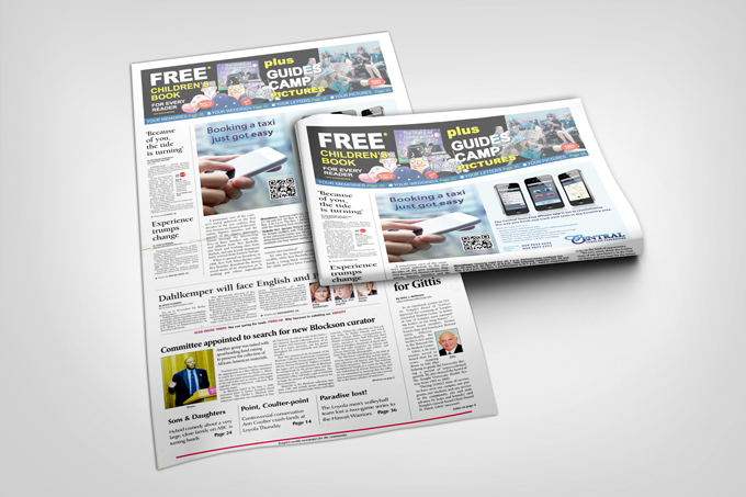 Newspaper Display Mockup