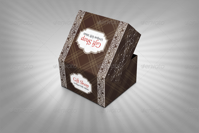 Retro and Vintage Gift Box Package Template