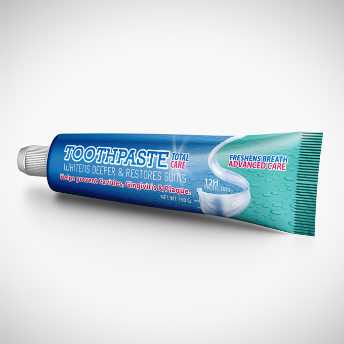 Toothpaste Packaging Mock-up