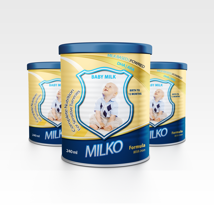 Baby Food Packaging Design Mockup