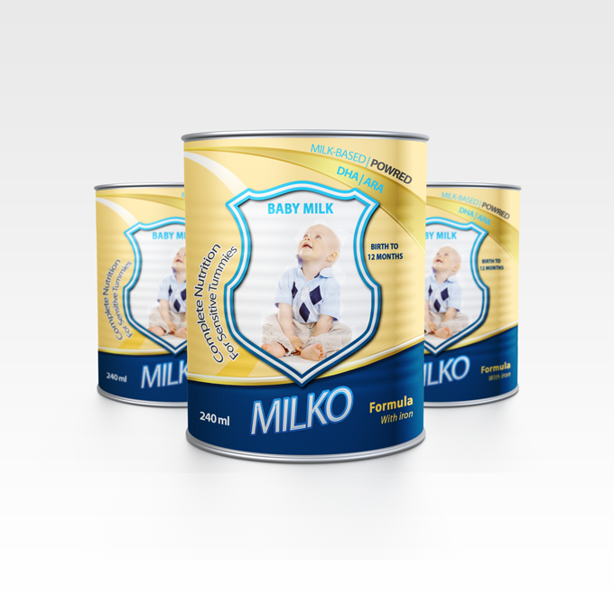 Baby Food Packaging Design Mockup