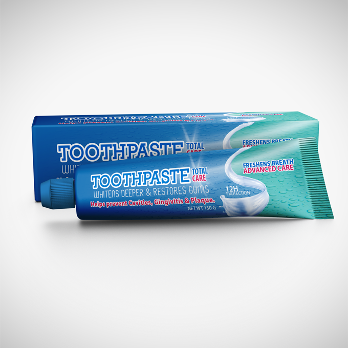 Toothpaste Packaging Mock-up