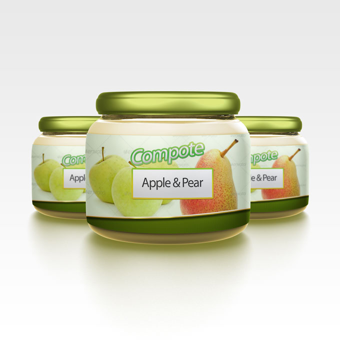 Baby Food Packaging Design Mockup