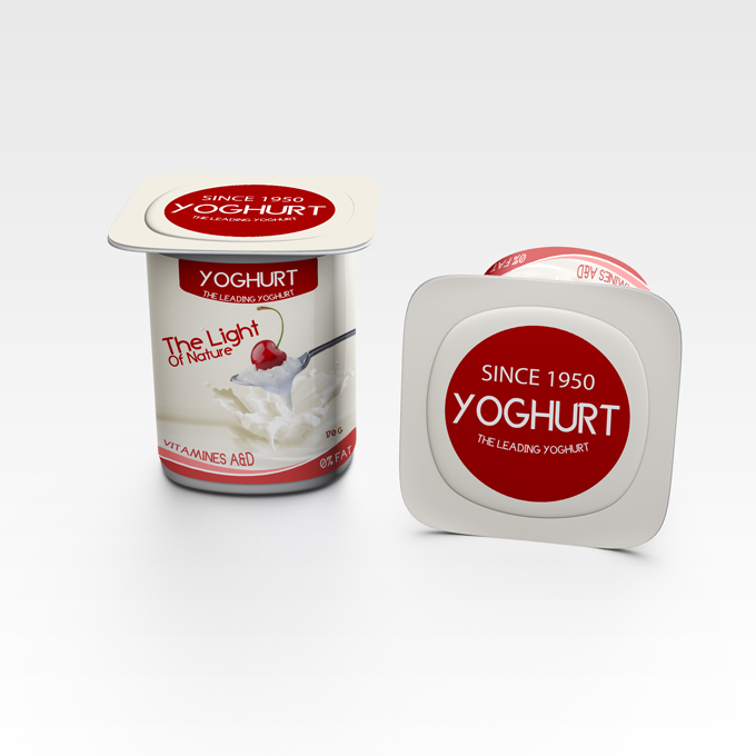 Yogurt packaging Mockup