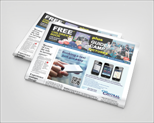 Newspaper Display Mockup