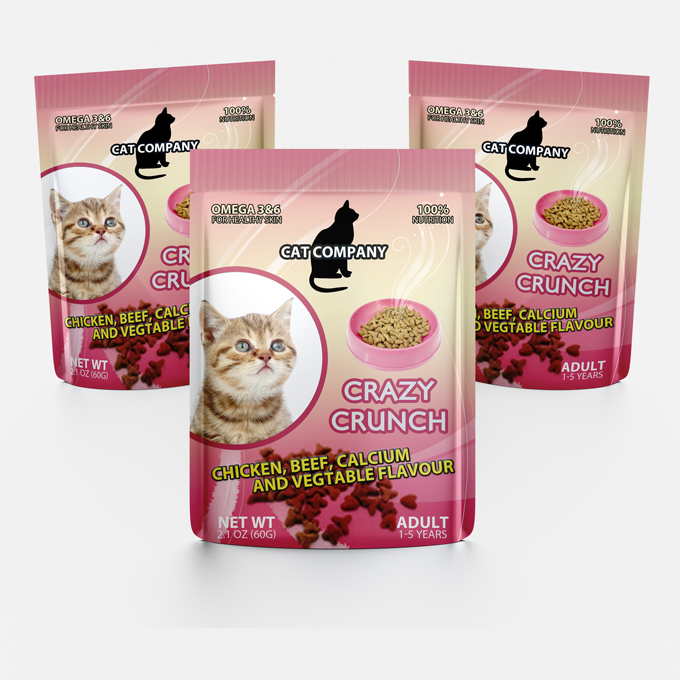 Cats Food Packaging Mock-up