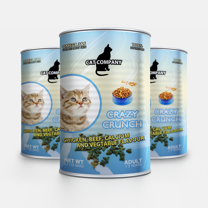 Cats Food Packaging Mock-up