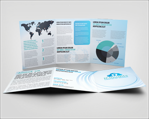 Professional Tri-fold Brochure Mockup V1