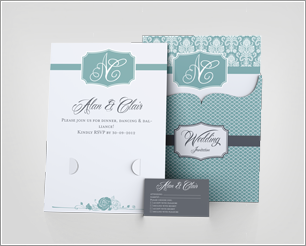 Wedding Invitation Jacket Mock-up