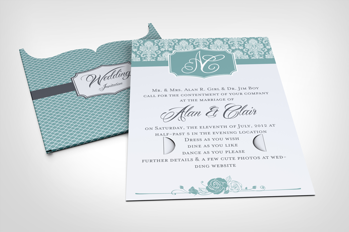Wedding Invitation Jacket Mock-up