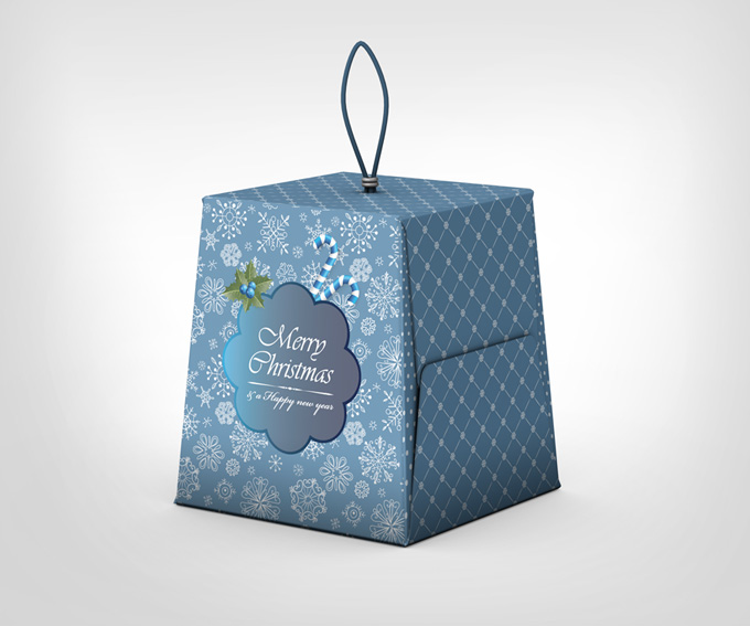 Christmas Box Mock-Up