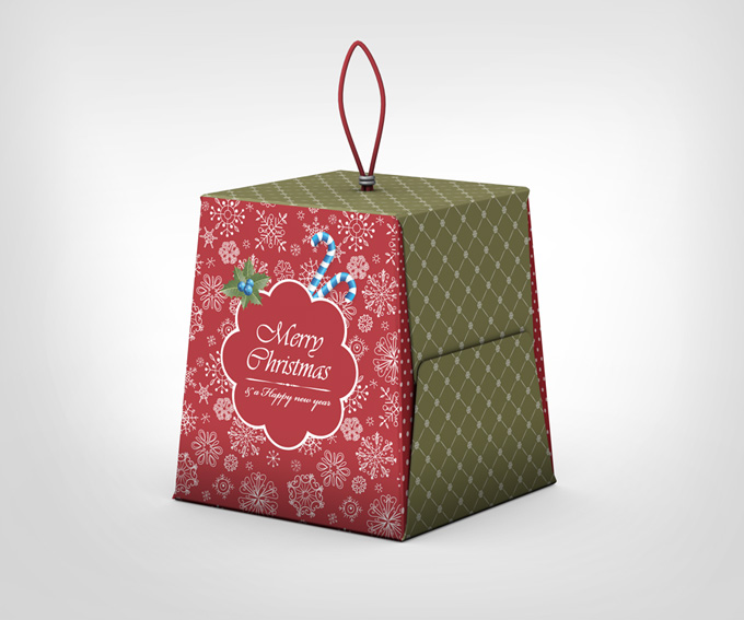 Christmas Box Mock-Up