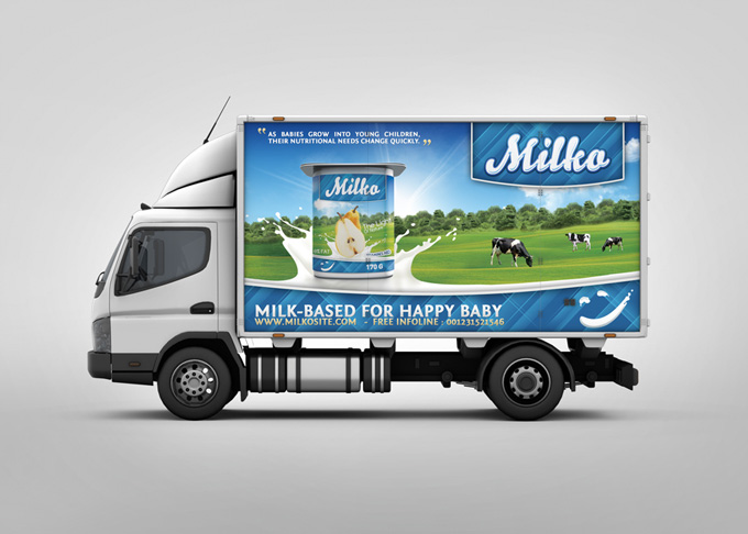 Lorry Branding Mock-Up