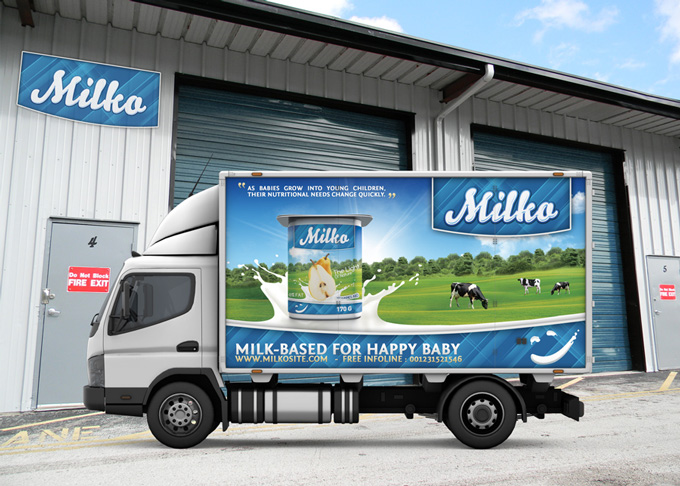 Lorry Branding Mock-Up