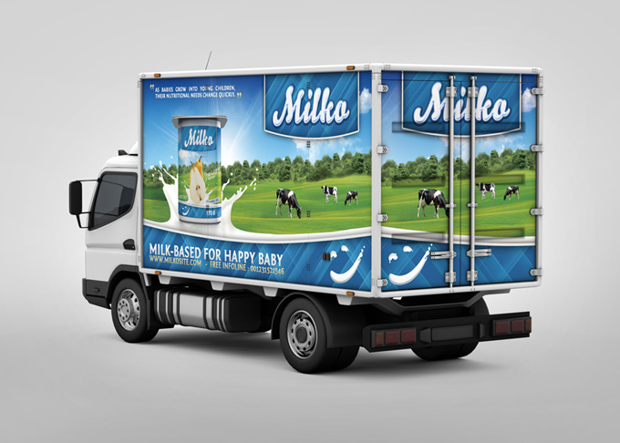 Lorry Branding Mock-Up