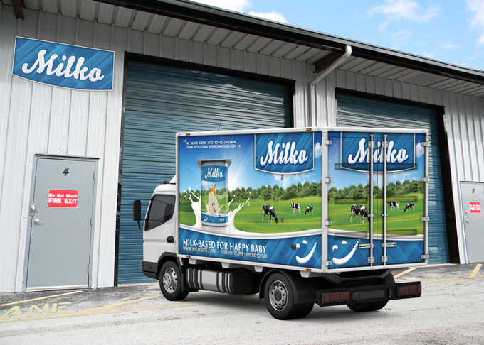 Lorry Branding Mock-Up