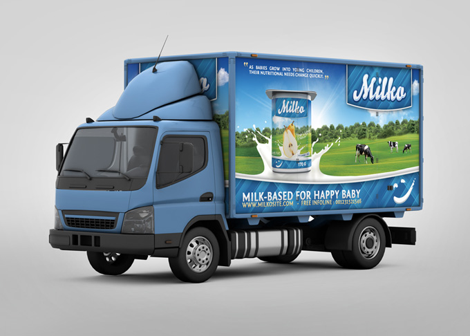 Lorry Branding Mock-Up