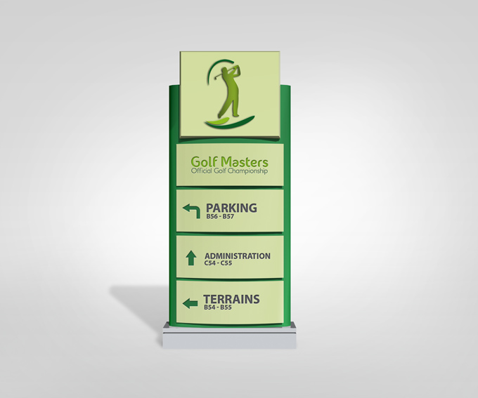 Company Pylon Sign Mock-up