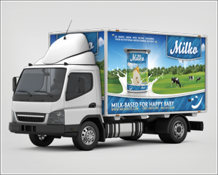 Lorry Branding Mock-Up