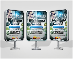 Outdoor Advertising Displays Mock-up