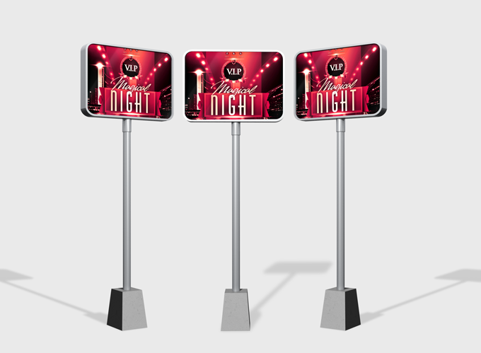 Outdoor Advertising Displays Mock-up