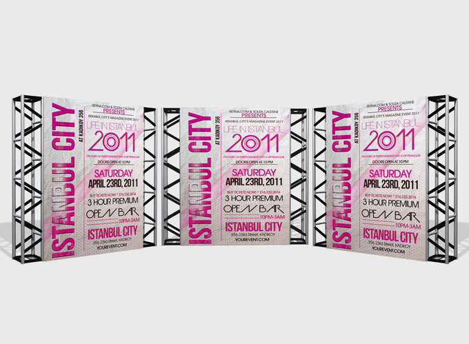 Outdoor Advertising Displays Mock-up