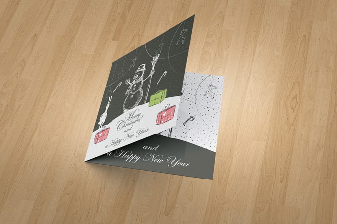 Invitation and Greeting Card Mockup