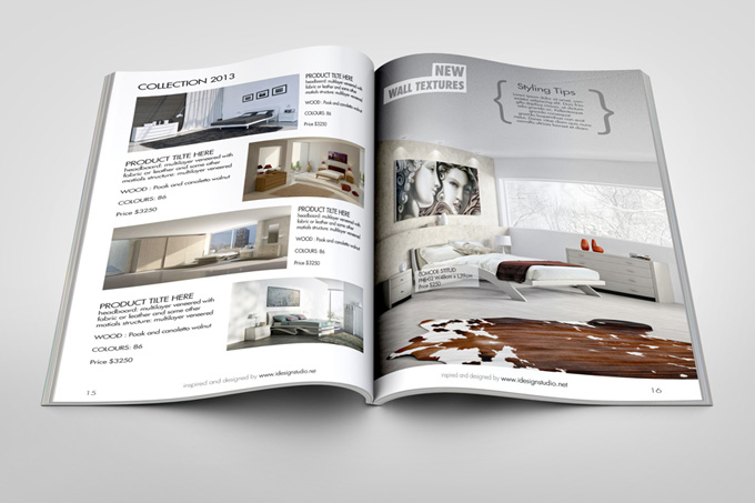 Photorealistic Brochure / Magazine Mock-up