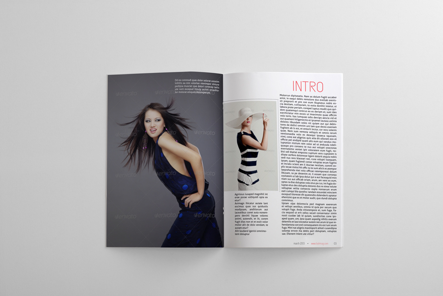 24 Pages Fashion Magazine Template