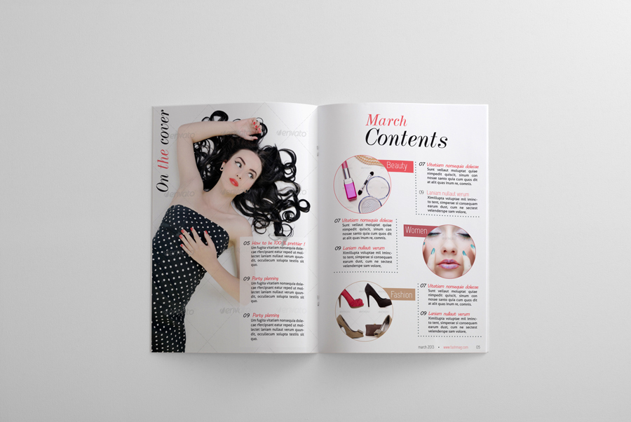 24 Pages Fashion Magazine Template