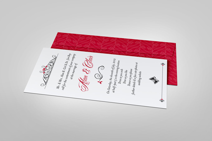 DL Invitation Card Mock-Up