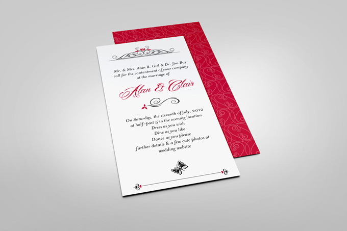 DL Invitation Card Mock-Up