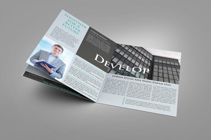 4xA4 Brochure Mock-up