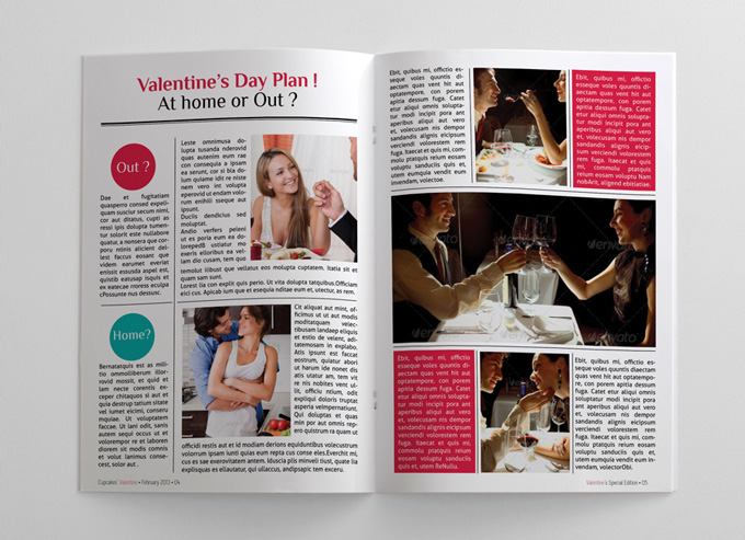 24 Pages Valentine Magazine Template