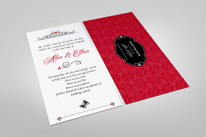 DL Invitation Card Mock-Up