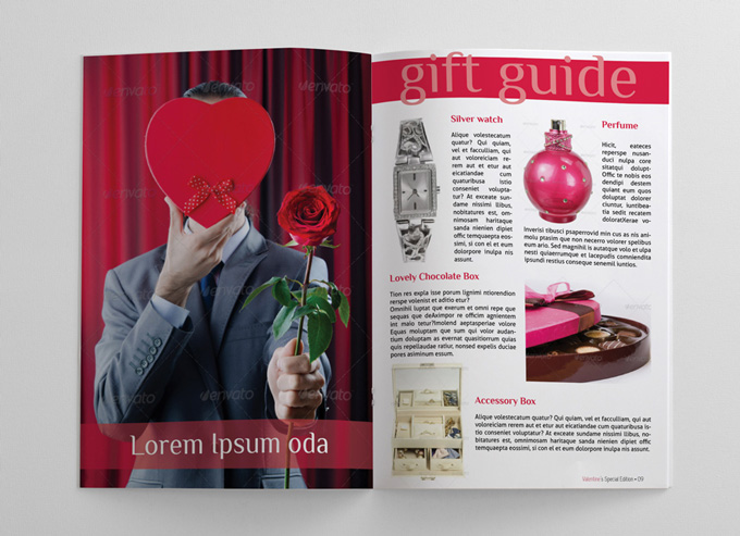 24 Pages Valentine Magazine Template