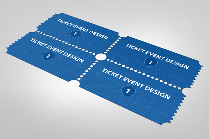 Small Event Ticket Mockup