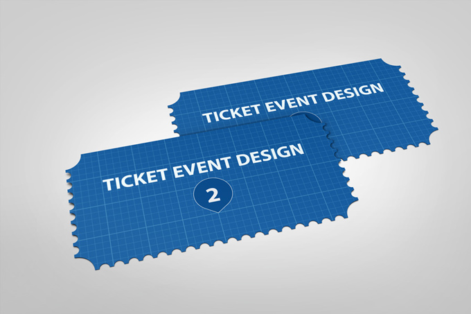 Small Event Ticket Mockup
