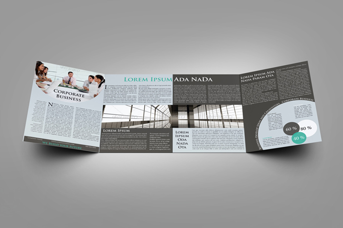 4xA4 Brochure Mock-up