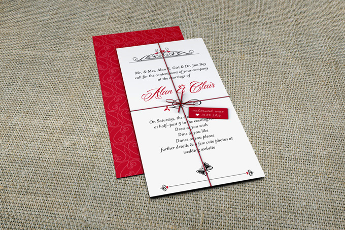 DL Invitation Card Mock-Up