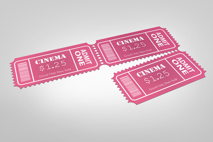 Small Event Ticket Mockup