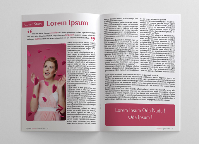 24 Pages Valentine Magazine Template