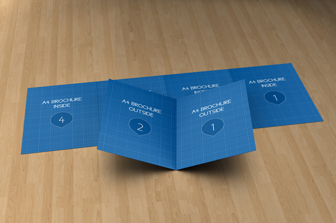 4xA4 Brochure Mock-up