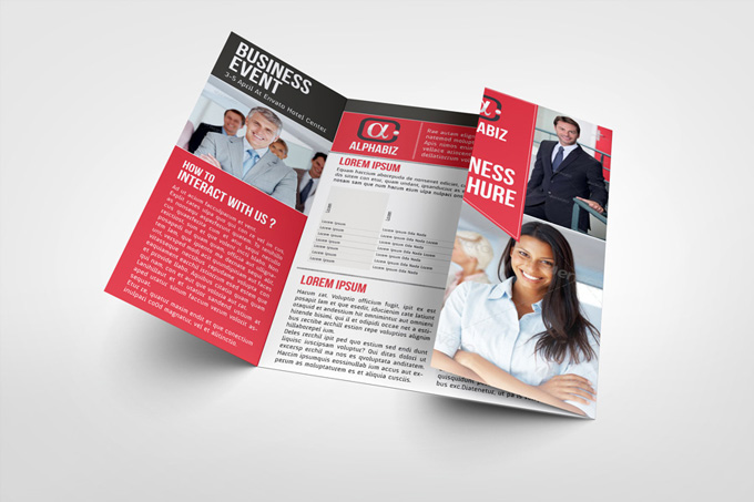 Business Brochure Gate Fold Template "AlphaBiz"
