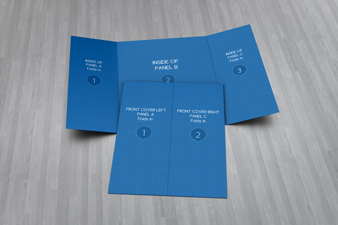 Gate Fold Brochure Mock-Up