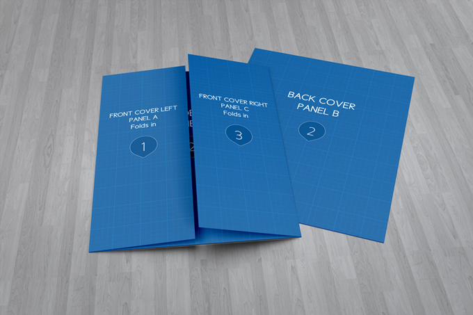 Gate Fold Brochure Mock-Up