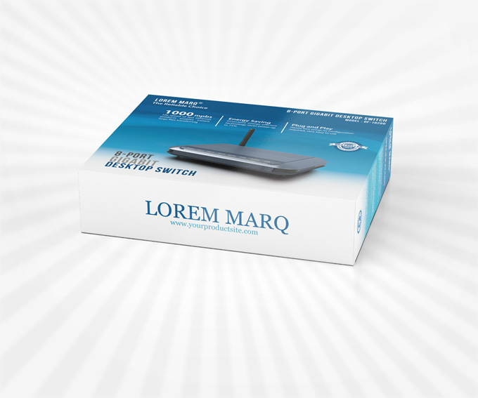 Product Package Display Mockup